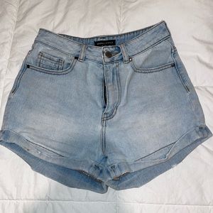Denim shorts
